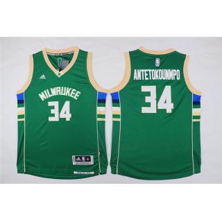 Giannis Antetokounmpo, Milwaukee Bucks [Verde] -NIÑOS